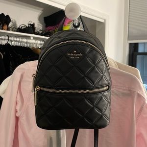 Kate spade mini quilted backpack
